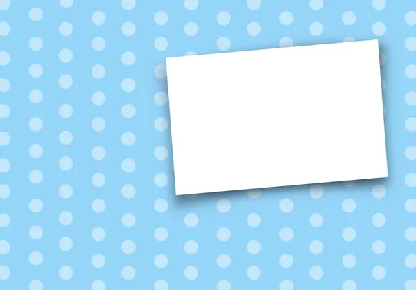 Card on blue background. — Stock Photo, Image