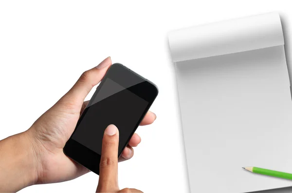 Touch screen a mano per smartphone — Foto Stock