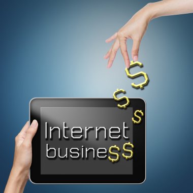 Internet business. clipart