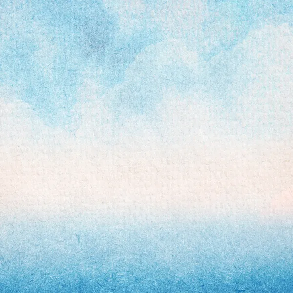 描かれた抽象的なブルー水彩画 — ストック写真
