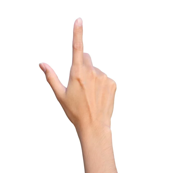 Hand gebaar nummer één — Stockfoto