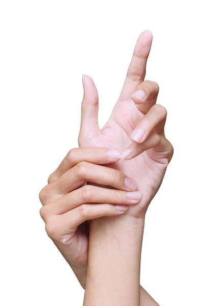 Το νούμερο ένα χέρι χειρονομία — Φωτογραφία Αρχείου