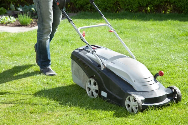 Mowing the lawn — Stock Photo, Image