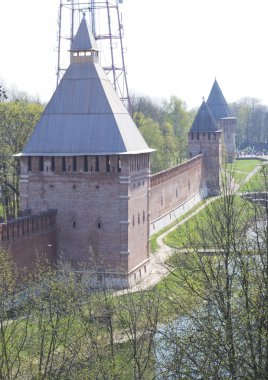 Smolensk kale duvarı ve kuleler
