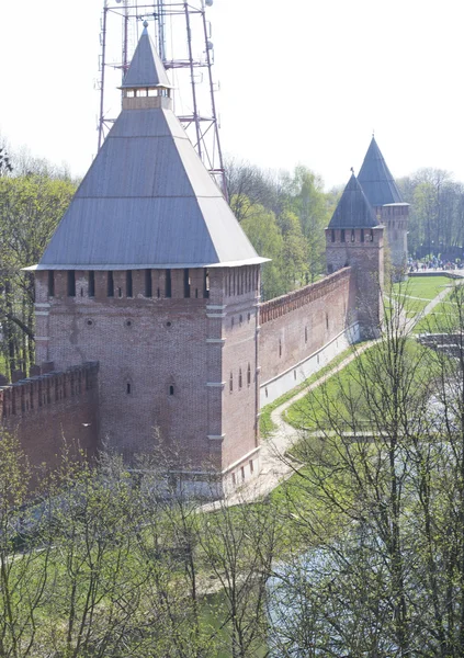 스몰렌스크 요새 벽 및 탑 — 스톡 사진