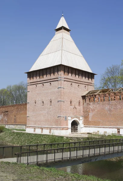 Smolensk Festungsturm und Mauer Stockbild