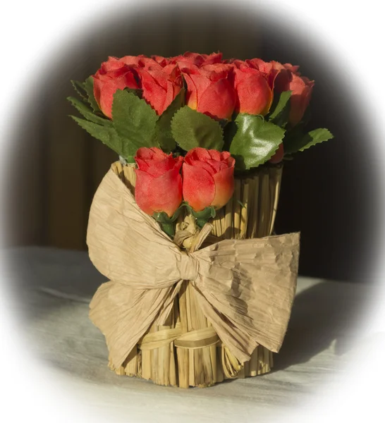 yapay kırmızı gül buketi
