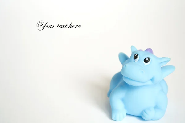 Niebieski smok zabawka — Zdjęcie stockowe