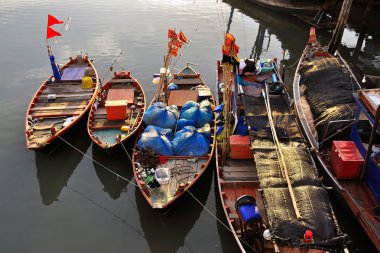 Fisherman's Boat in Thailand clipart