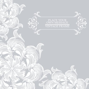 Elegance vintage invitation card place for text or message clipart