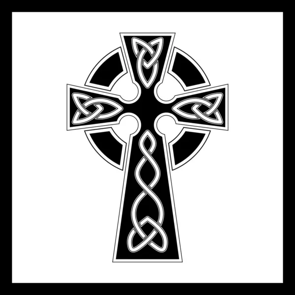 Векторный гранжевый готический крест — стоковый вектор