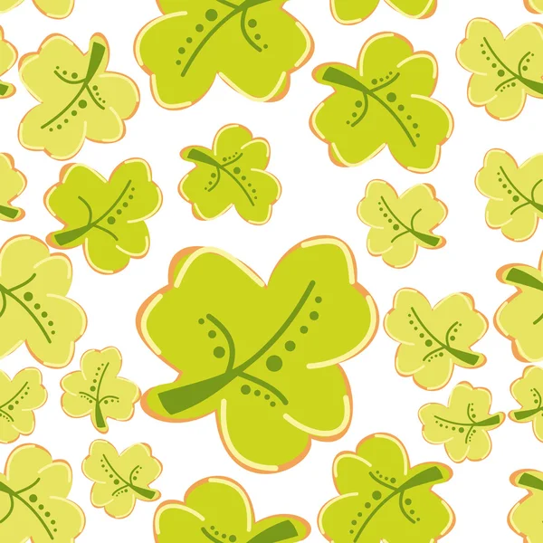 다채로운 잎-완벽 한 패턴 — 스톡 벡터