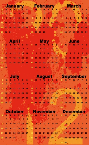 Set van 2012-2017 kalender — Stockvector