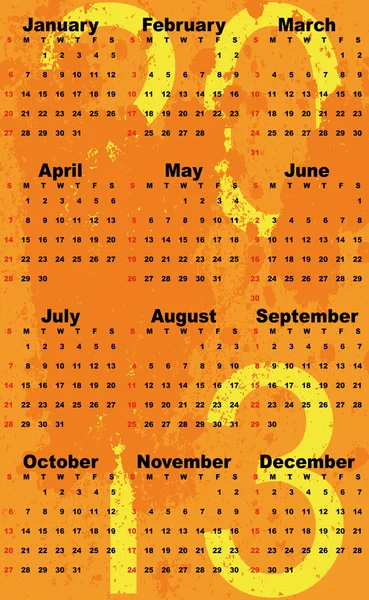 Sada kalendáře 2012-2017 — Stockový vektor
