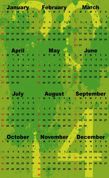 Набір календаря 2012 2017 — стоковий вектор
