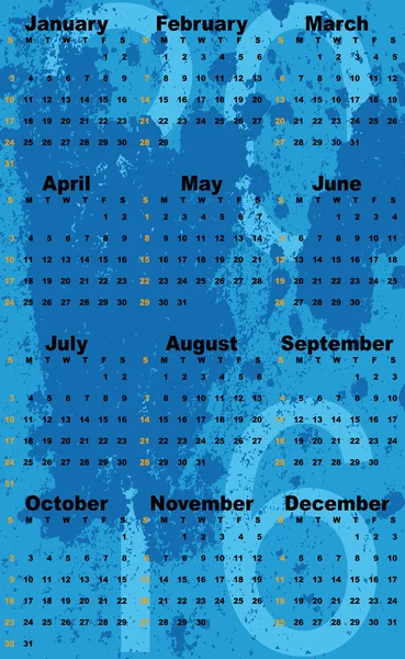 Σύνολο του ημερολογίου 2012-2017 — Διανυσματικό Αρχείο