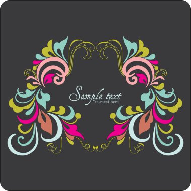 Stylish floral background clipart