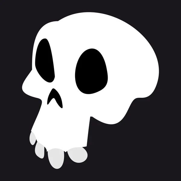 Crâne noir — Image vectorielle