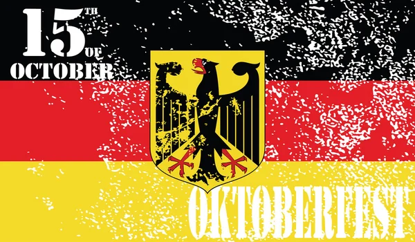 Bandeira da Alemanha.Oktoberfest — Vetor de Stock