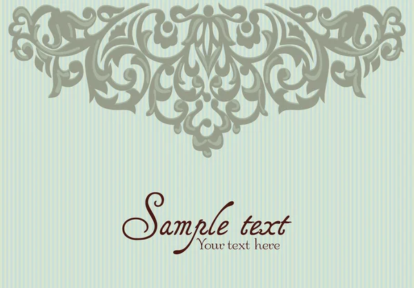 Design de carte vintage pour carte de vœux, invitation, menu, couverture — Image vectorielle