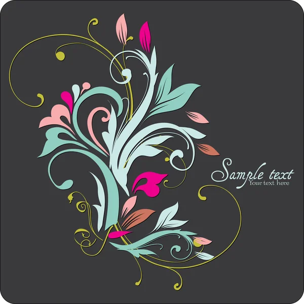 Stylish floral background — Stock Vector