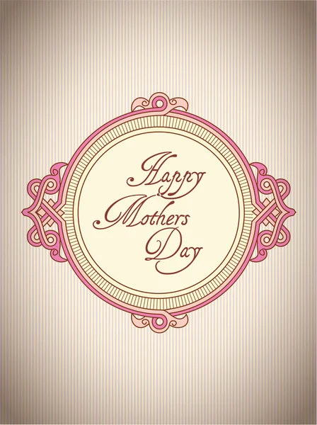 Ευχετήρια κάρτα της Γιορτής της Μητέρας — Διανυσματικό Αρχείο