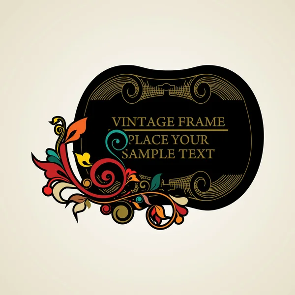 Cadres vintage élégance pour votre texte — Image vectorielle