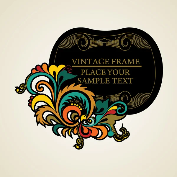 Elegance vintage frames for your text — Stock Vector