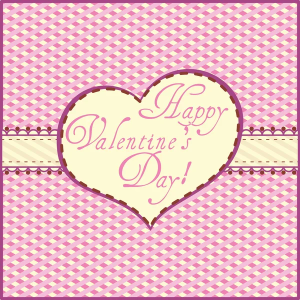 Valentine Greeting Card — Stock Vector