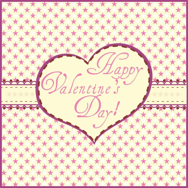 Valentine Greeting Card — Stock Vector
