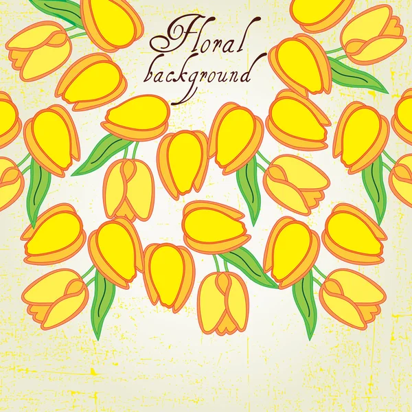 Stilvoller floraler Hintergrund — Stockvektor