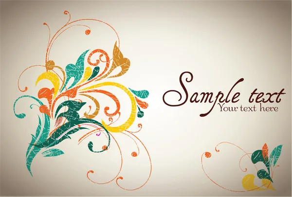 Vintage card design for greeting card Vector Graphics