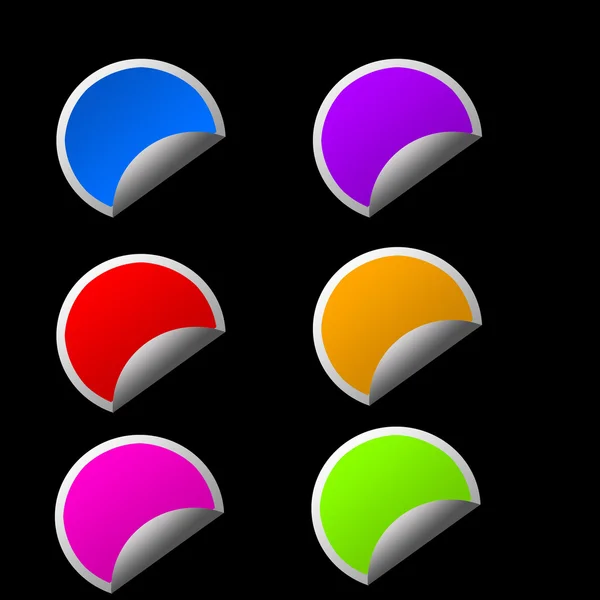 Farverige klistermærker - Stock-foto