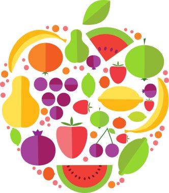 Beyaz arka plan üzerinde izole meyve aapple