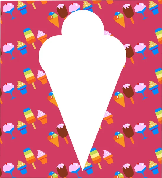 Různé ikony zmrzlina — Stockový vektor