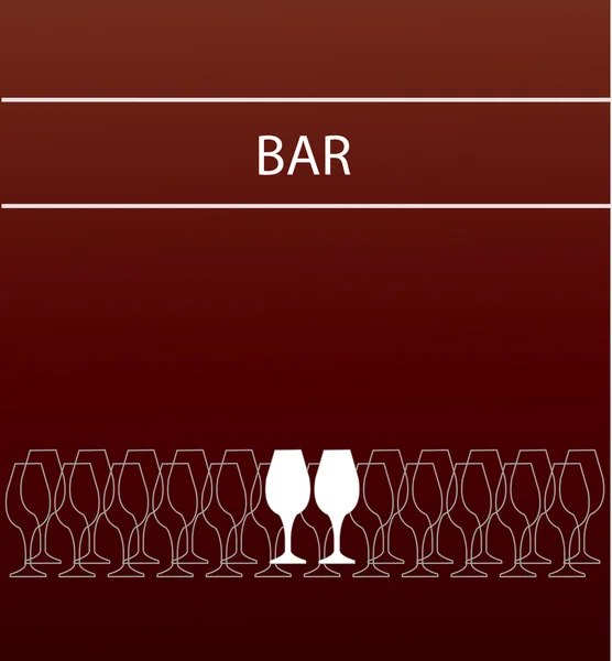 Bar eller restaurang menymall — Stock vektor