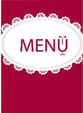 Restaurant menu design clipart