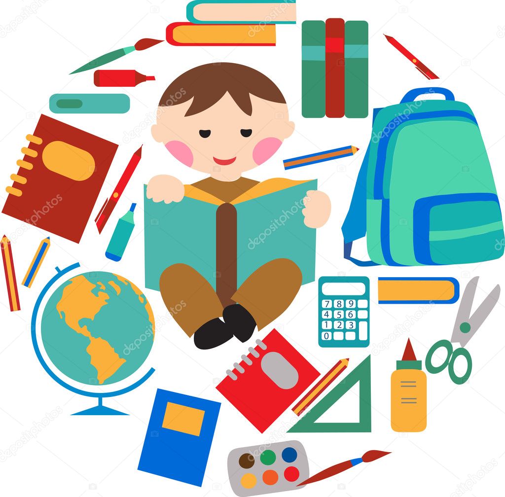 School and office supplies Stock Vector Image by ©zoya_lipets 12199475