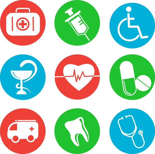 Collection d'icônes à thème médical — Image vectorielle