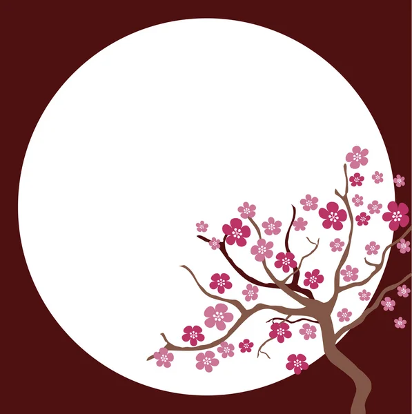 Flor de cerezo en primavera — Vector de stock