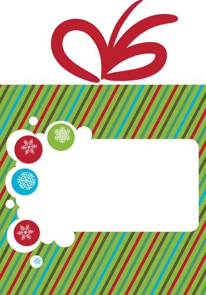 Cartão de felicitações para o Natal — Vetor de Stock