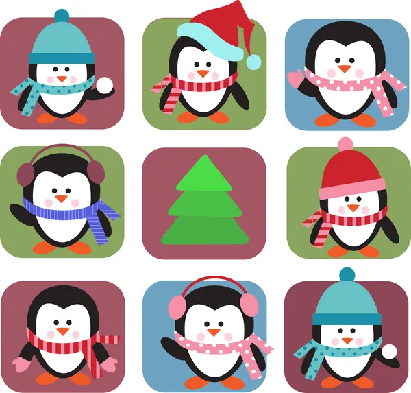 クリスマスのグリーティング カード テンプレート — ストックベクタ