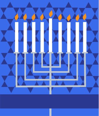 Happy Hanukkah- Jewish holiday clipart