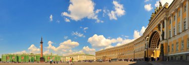 Palace Square in Saint Petersburg, Russia clipart