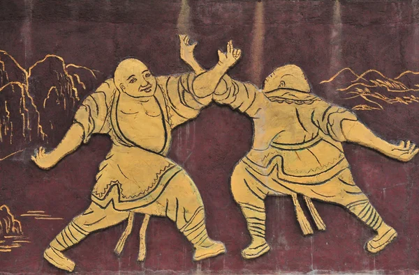 eski shaolin monk heykel