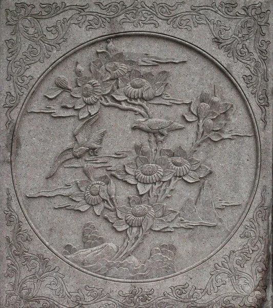 zhengzhou, Çin (gateway shaolin Tapınağı içinde taş heykel)