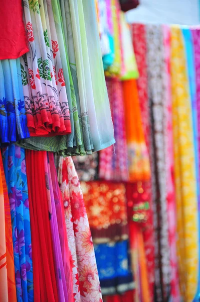 stock image Traditionnal sari in a sari shop in Nepal, Asia