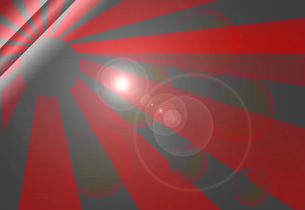 Promieniowe rojo con luz — Zdjęcie stockowe