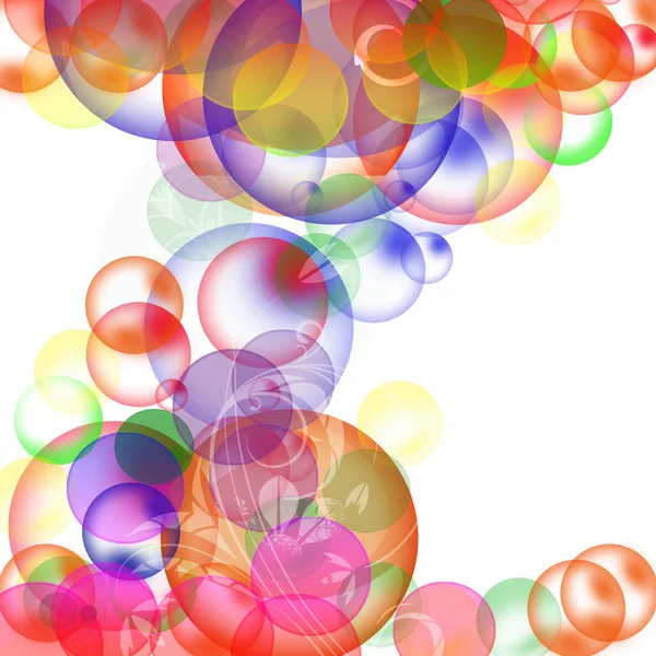 Fondo abstracto con globos transparentes — Fotografia de Stock