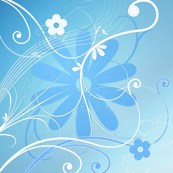 Abstracte achtergrond met bloemdecoratie — Stockfoto